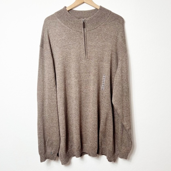 Roundtree & Yorke Size 4T Long Sleeve Brown Men Sweater Brand New - Picture 1 of 5